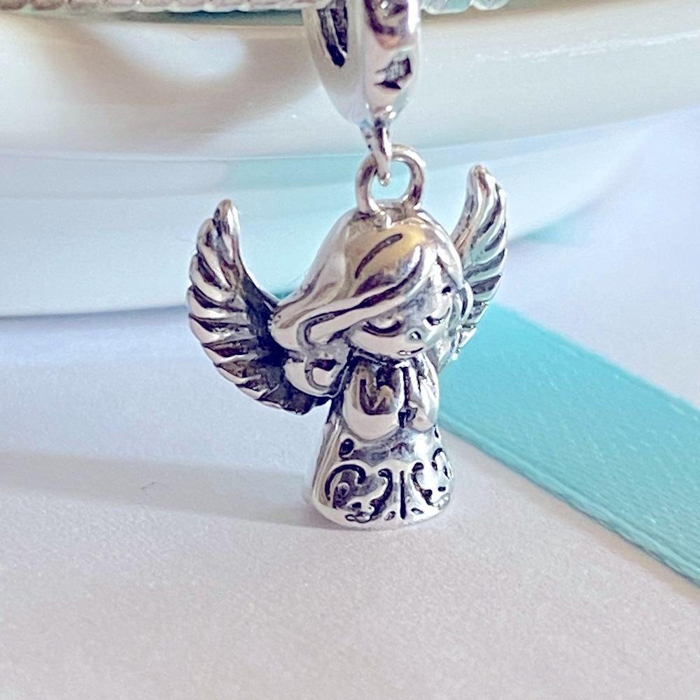 S925 Sterling Silver Christmas Angel bracelet charm,pendant ,Pandora compatible